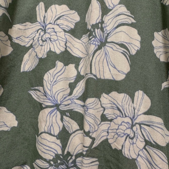 GAP White and Green Halter Midi Sundress - Picture 4 of 5